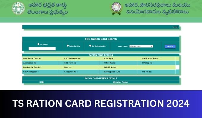 Telangana Ration Card Registration 2024, Application Form, Status Check